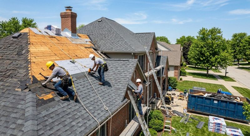 Damaged Roof Replacement in Nashua, NH