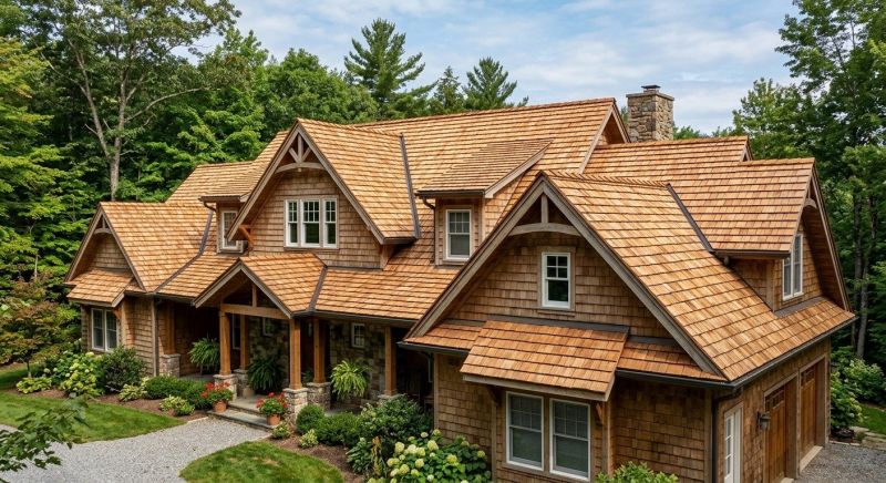 Natural Wood Roof Installation in Alexandria, VA